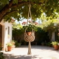 thumbnail image 7 of Woven Hanging Planter Basket Kit with Soft Cord for Indoor and Outdoor Flower Pots Plant Decor, 7 of 7
