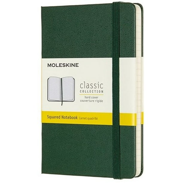 Moleskine Notebook, Pocket, Squared, Myrtle Green, Hard Cover (3.5 x 5.5) (Books)