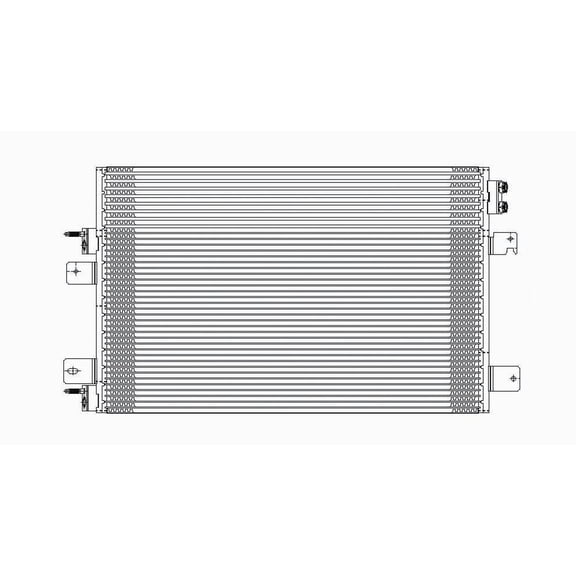 A/C Condenser Fits 2006 Bentley Continental