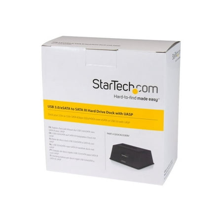 StarTech.com - eSATA/USB 3.0 Hard Drive Docking Station - Black