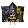 thumbnail image 3 of My Hero Academia Hooded Blanket Poncho, Wearable Hooded Blanket Cozy Soft Warm Plush Fleece Blanket for Adult Women Men, 3 of 7