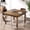 Greyish-brown, variant on Square Conference Table for 4 People, Small Wooden Meeting Table with Solid Wood Legs and Thicken Tabletop for Conference Room Seminar Room Boardroom