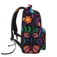 thumbnail image 3 of Disketp Colorful Floral2 Backpack for Men and Women - Lightweight Backpack Classical with Multi-pockets Casual Daypack for College Workplace Travel, 3 of 5