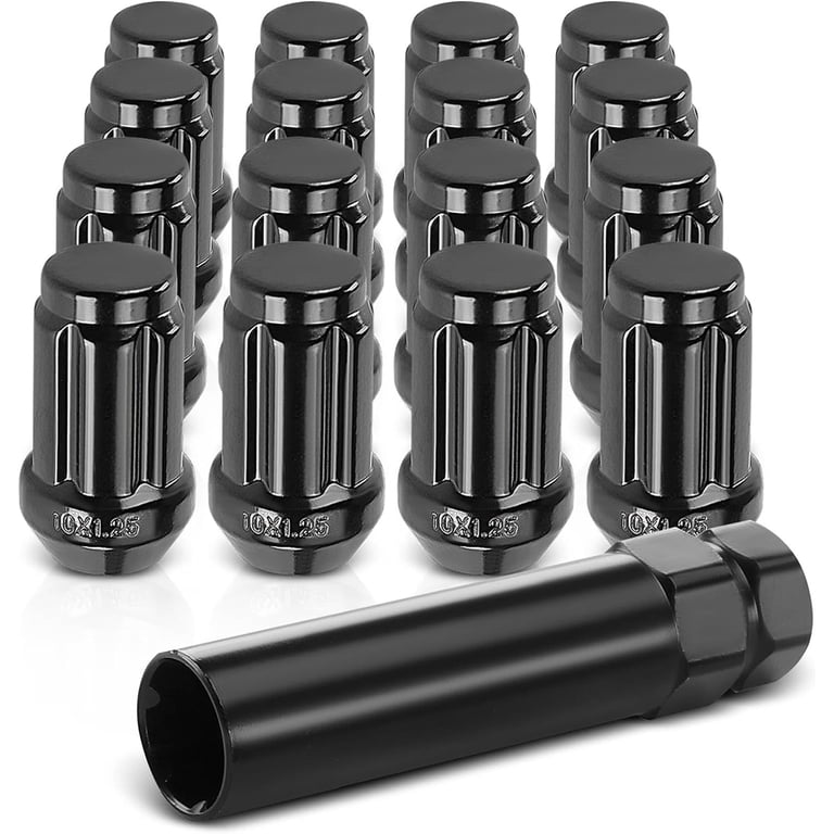 A-Premium 16-PC M10 x 1.25 Wheel Lug Nuts w/Socket Key Compatible