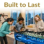 Sunnydaze 2-Player 10-in-1 Multi-Game Table, Game Time Blue