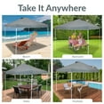 thumbnail image 6 of Sunnydaze 12' x 12' Gray Solid Premium Pop-Up Canopy Shade with Vent, 6 of 15