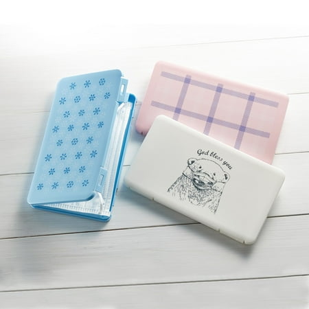 Bluelans Portable Dustproof Buckle Face Mask Storage Container Organizer Seal Box Case