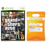 Grand Theft Auto IV w/ BONUS Xbox Live 3 Month Gold Card (Xbox 360)