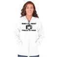 thumbnail image 3 of Born Shoot Forced Work Photographer Zip Up Hoodie Men's Women's Brisco Brands S, 3 of 6