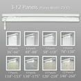 thumbnail image 4 of InStyleDesign  6-Panel Single Rail Panel Track Extendable 98"-130"W x 94"H, Panel width 23.5", Pier White, Crossover White White Track, 4 of 5