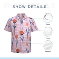 thumbnail image 7 of High Quality Hawaiian Shirts for Men Short Sleeve Aloha Beach Shirt Floral Summer Casual Button Down Shirts Blouses RIULED, 7 of 7