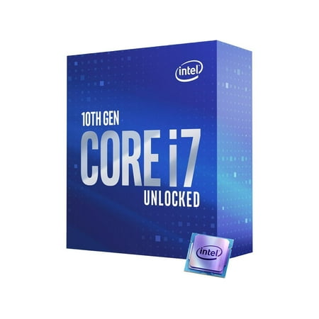 Intel Core i7-10700K Comet Lake 8-Core 3.8 GHz LGA 1200 125W Desktop Processor w/ Intel UHD Graphics 630 (BX8070110700K)