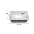 thumbnail image 7 of yotijar Engine Oil Drain Pan Rectangle Oil Drip Pan for Truck Motorbike Vehicle White S, 7 of 7