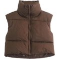 thumbnail image 1 of Shiyifa Veste Courte à Col Montant avec Fermeture Éclair pour Femmes, 1 of 7