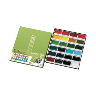  Kuretake GANSAI TAMBI 100 Color Set, Beautiful Wooden Box,  Watercolor Paint Set, Professional-Quality for Artists, Water Colors for  Adult, Made in Japan : Arts, Crafts & Sewing