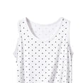 thumbnail image 6 of Ihhxva Women's Plus Women's Sleeveless Tank Top Polka Dot Moisture-Wicking Fit Summer Casual Loose Flowy Blouse Breathable Cotton Racerback Athletic Yoga XL-5XL, 6 of 6