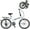 White-24 inch, variant on Ambifirner 24 Inch Adult Folding Bikes/Mountain Bikes, 7 Speeds Bicycles with Full Suspension, Dual Disc Brake, High Carbon Steel Frame For Men Bike, Purple