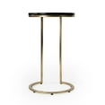 thumbnail image 4 of Butler Specialty Transitional Shounderia Marble Accent Table In Black And Gold, 4 of 9