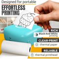 thumbnail image 4 of Mini Sticker Printer Compatible with iPhone & Android – Inkless Bluetooth Thermal Printer with 4 Stickers Rolls, 2 Thermal Rolls | Portable Label & Sticker Maker for Photo, Journaling, Crafts & Notes, 4 of 8