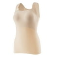 thumbnail image 4 of Women's Seamless Square Neck Compression Vest Thermal Underwear Top Body Shaping Warm Workout Shirt, 4 of 4