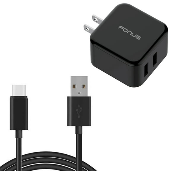 Quick Home Charger for Samsung Galaxy Z Fold 2 - 30W 6ft USB Cable 2-Port USB Power Cord Travel Wall for Galaxy Z Fold 2