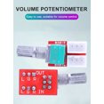 thumbnail image 2 of Potenciómetro Volumen Placa Adaptadora Dual 50k Con Cable Blindado 300mm Accesorios Módulo Placa Amplificador Audio DIY, 2 of 9