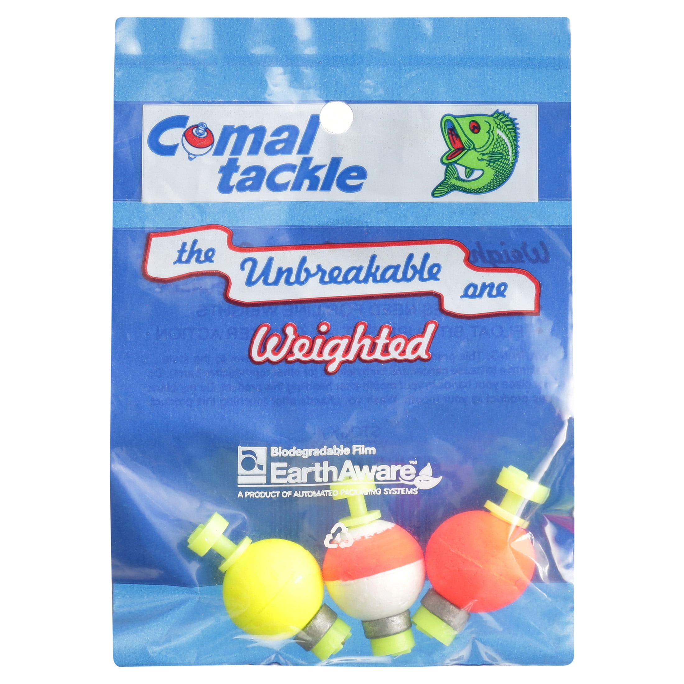 (6 pack) Comal Weighted Round Snap-On Fishing Bobbers, 0.75-Inch, 3-Pack
