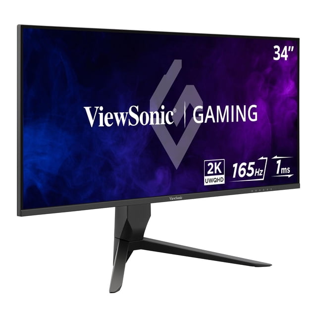 ViewSonic VX3418-2K 34 Inch 21:9 1440p 1ms 165Hz Gaming Monitor with FreeSync Premium, Eye Care, HDMI, DisplayPort and USB
