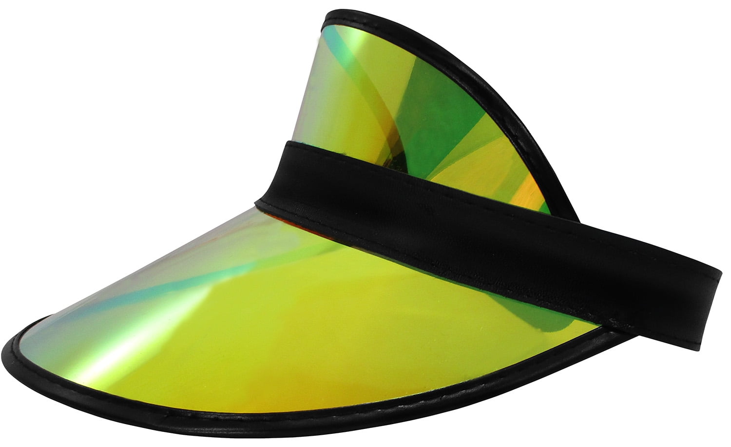 gold visor hat