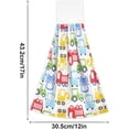 thumbnail image 2 of Coolnut Funny Cartoon Car Blue Red Green Yellow Truck Hanging Hand Towels with Hanging Loop, Hand Towels Soft Thick Dish Cloth Hand Towels for Kitchen Bathroom, with Hanging Loop, 12"x17", 2 of 5