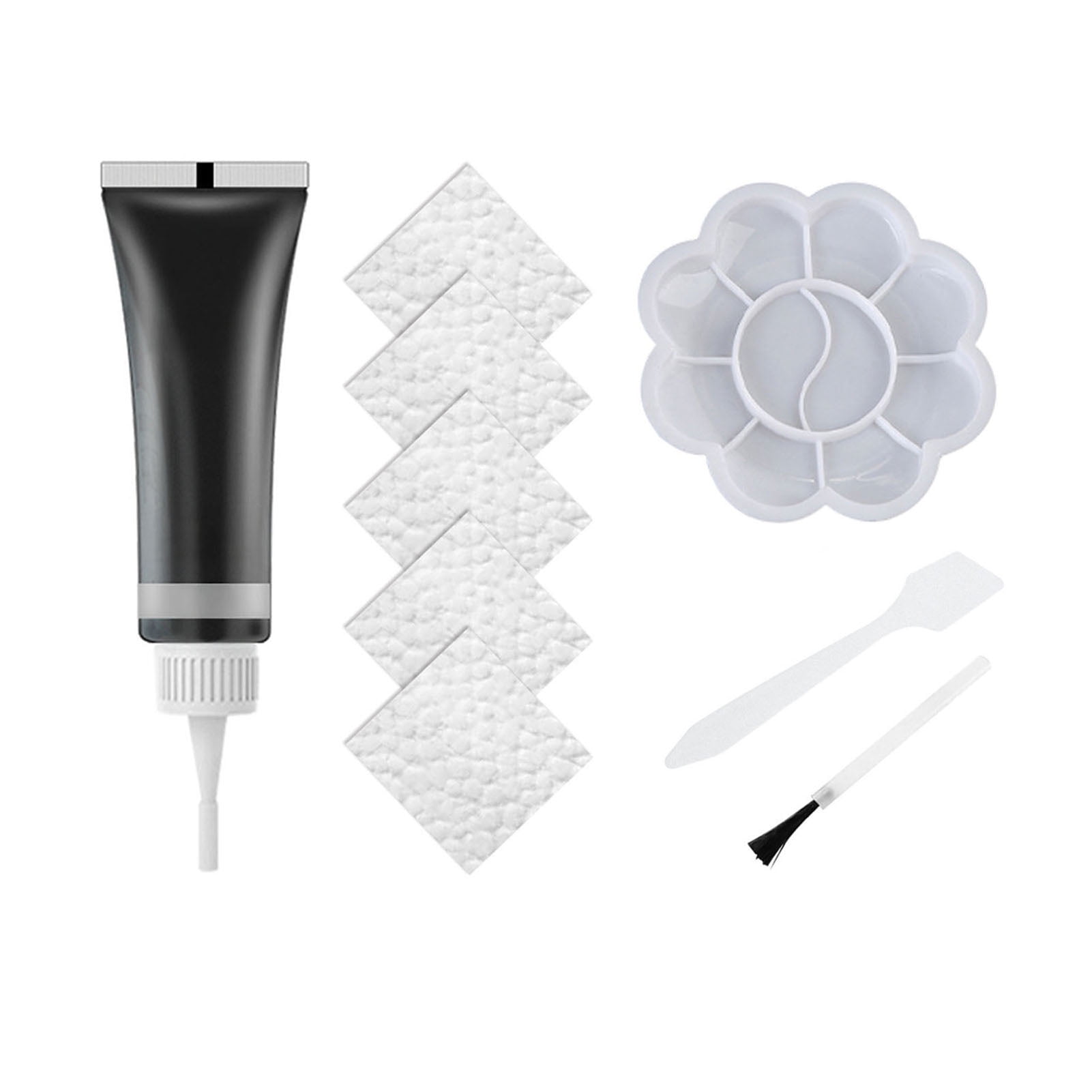 Set Faux Leather Repair Kit with Coloring Gel Accessories