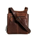 thumbnail image 5 of Jack Georges Voyager Hand-Stained Buffalo Leather Slim Crossbody #7831 (Brown), 5 of 6