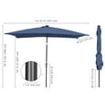 thumbnail image 6 of Yescom 10x6.5 Ft Solar Powered Patio Umbrella with Tilt and Crank Outdoor Poolside Yard, 6 of 12