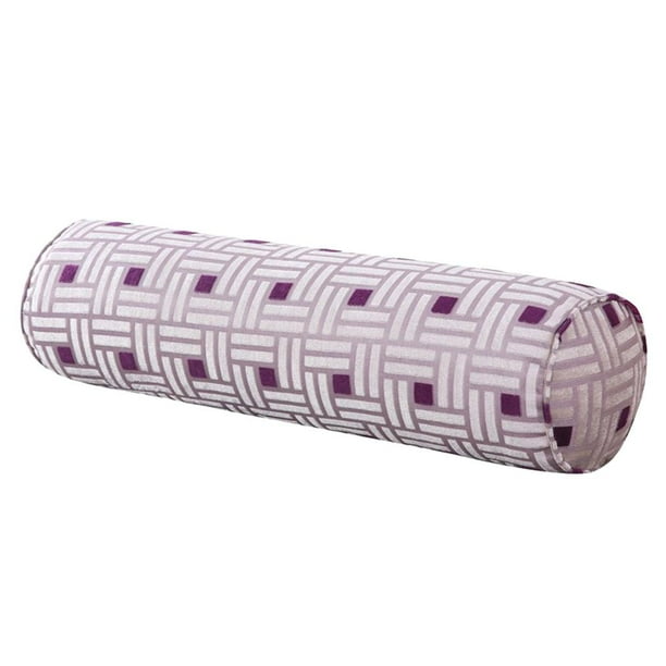 Cómoda Almohada de Soporte Cervical forma forma forma para La Vertebral, Soporte para La Espalda, Perfecta para Trabajadores de Oficina, Mujeres Embaraz - Púrpura Macarena Almohada Rollo Cuello Redondo Largo