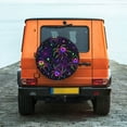 thumbnail image 2 of Fotbe Multi-colored Spiders Spare Tire Cover Thickening Universal Fit for Jeep, Trailer, RV, SUV, Truck, Tough Tire Wheel Soft Cover-14 inch, 2 of 9