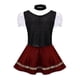 thumbnail image 4 of Disfraz Premium Auténtico traje tradicional tirolés para mujer, informal y elegante, conjunto de vestido de Oktoberfest Kuymtek Vino rojo T G/EG para Mujer, 4 of 9