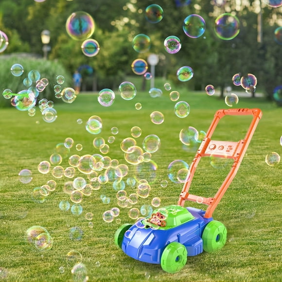 BABYHOME Delightful Summer Fun for Kids: TEMI Bubble Lawn Mower with Music & Outdoor Gardening Toys!