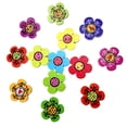 thumbnail image 2 of 100 Botones de Madera Con Forma de Flor Surtida para Costura y Manualidades 20 mm Sunnimix, 2 of 7