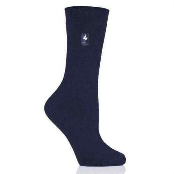 Heat Holders Womens Crew Socks 5-9 Blue Thermal