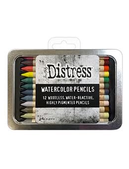 Trebbies Watercolor Pencils Bundle - Ranger Ink Tim Holtz Distress Watercolor Pencils Set 4, 5 and 6 Detail Sticks