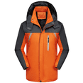 thumbnail image 2 of Chaqueta de otoño e invierno a prueba de viento, impermeable, traje de esquí con forro polar, chaqueta reflectante gruesa, traje de montañismo, 2 of 6