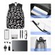 thumbnail image 4 of Disketp Black Leopard Mochila Ligera Clásica con Múltiples Bolsillos, Mochila Casual para Hombre y Mujer, Ideal para Escuela, Trabajo y Viajes, 4 of 6