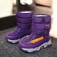 thumbnail image 5 of Botas de nieve para niños, otoño e invierno, zapatos de algodón grueso con forro polar para niños, botas cálidas para niñas de tamaño mediano y grande, 5 of 5