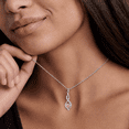 thumbnail image 4 of VEEDOFA October Birthstone Necklace for Women, 12 Month Round Cut Infinity Pendant, Silver Plated Tone Birthday Jewelry Gift, 4 of 9