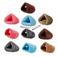 thumbnail image 3 of Cat Bed Warm Plush Cat Puppy Warm Bed Kitten Cave House Thicken Cushion, 3 of 19