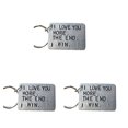 thumbnail image 2 of Bewildely Pareja de la vendimia Llavero Aleación Llavero Novio Novia Llavero Vacaciones Boda Aniversario Regalos Monedero Decoración Plata Type1 NO1 Bewildely CBP192567, 2 of 6