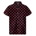 thumbnail image 3 of Camisa hawaiana con estampado 3D de corazones y amor para hombre, ropa para verano, playa, manga corta, blusa con solapa y botones, 3 of 5