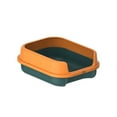 thumbnail image 1 of Caja de arena para gatos jinwen Inodoro para gatos de interior tamizado antideslizante Verde, 1 of 8
