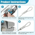 thumbnail image 4 of Fishing Crimping Tool Kit Stainless Steel Crimp Pliers Wire Rope Crimping Tool + 590pcs Crimp Sleeves Beads Kit,8 Crimping Sizes, 4 of 7