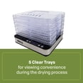 thumbnail image 4 of NESCO 5-Tray Rectangular Food Dehydrator, 420W Adjustable Temp Food Dehumidifier with Digital Timer and Bottom-Mount Fan for Beef Jerky, Vegetables & Herbs, FD-5TC, 4 of 13